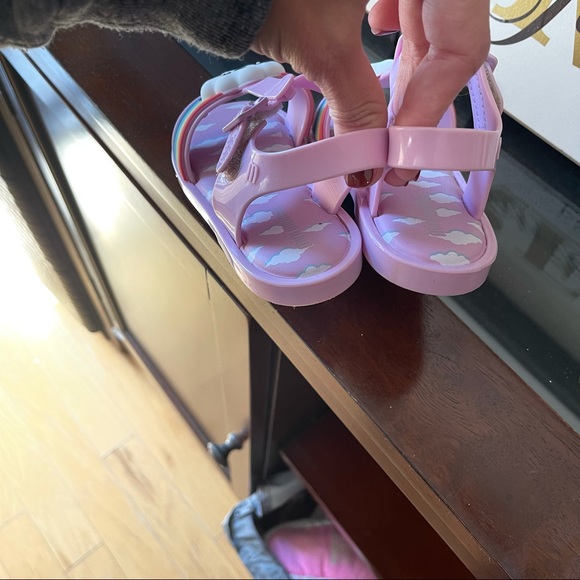 Mini Melissa Rainbow Sandals Sz. 9 - Picture 3 of 4